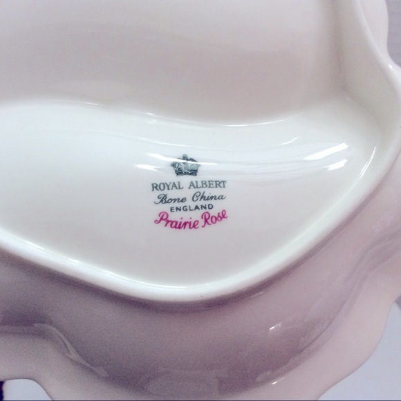 Vintage Royal Albert Prairie Rose split leaf dish - Picture 7 of 7